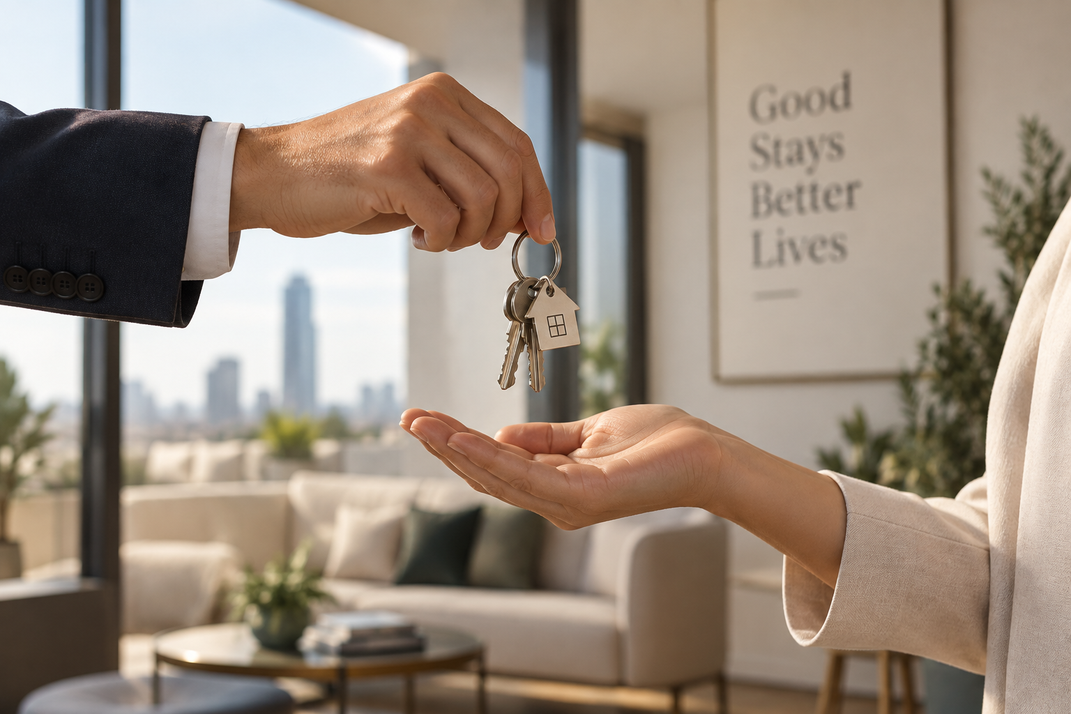 Consegna delle chiavi — gestione completa dell'immobile con Flat Residence